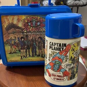 Aladdin Blue Captain Planet Lunchbox
